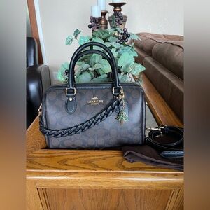 Coach Rowan Satchel in Signature Canvas